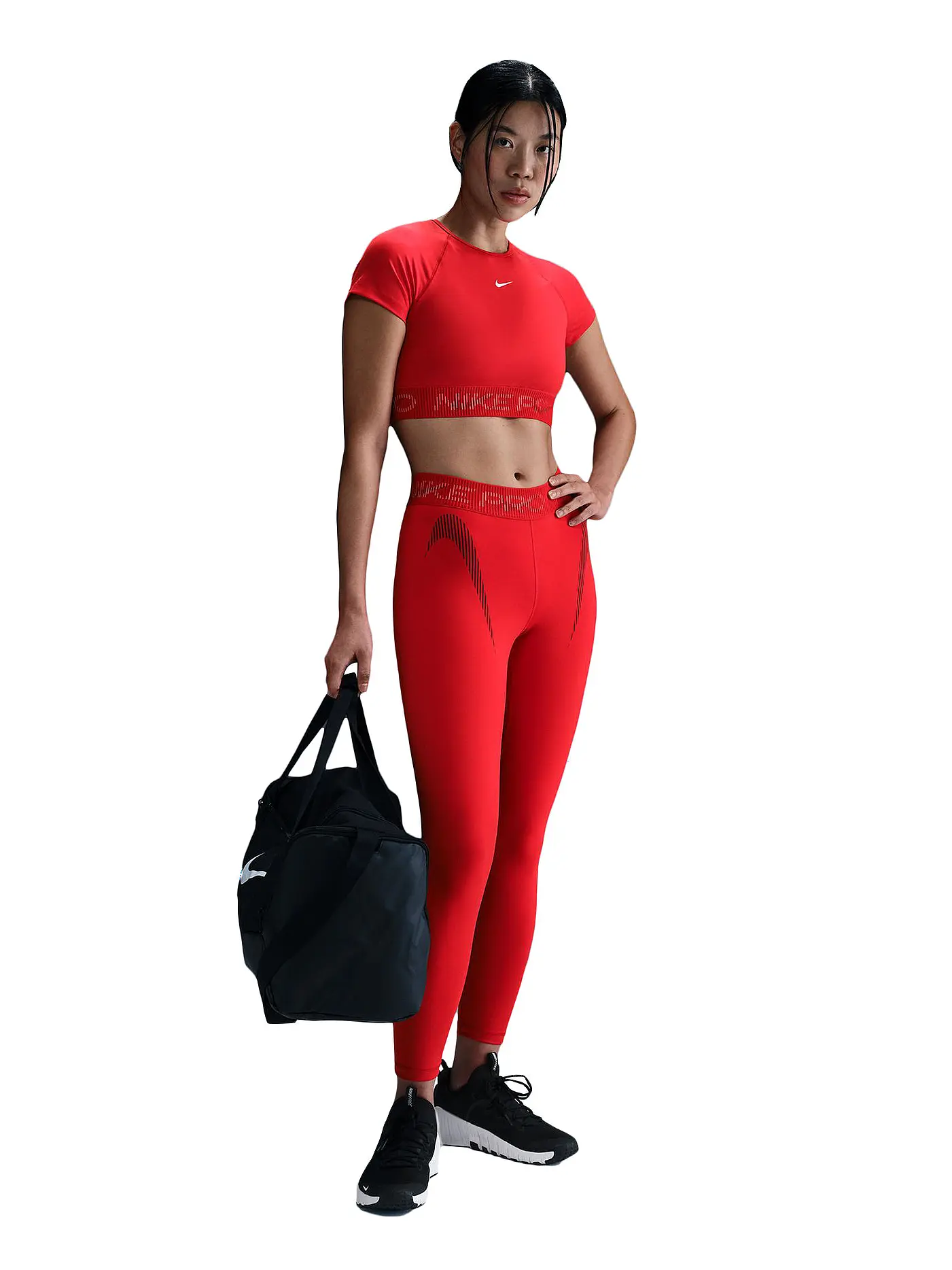 NIKE | Damen Fitnessshirt Crop Pro | 